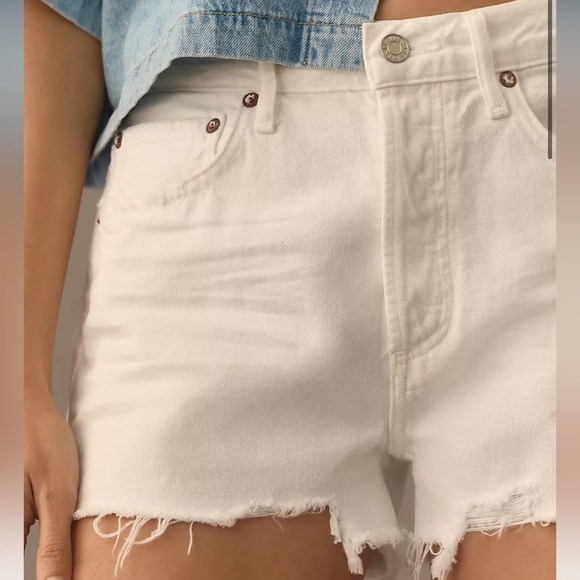 NWT AGOLDE PARKER SHORT - white/off white - Picture 4 of 4